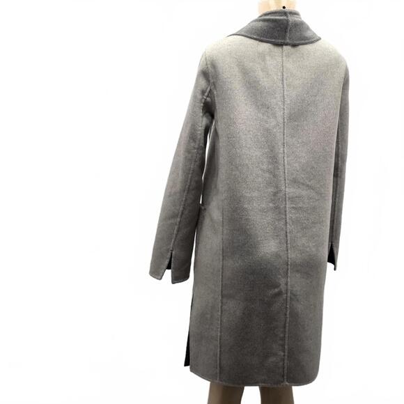 NWT Banana Republic Reversible Double Faced Wool Blend Coat - Picture 12 of 15